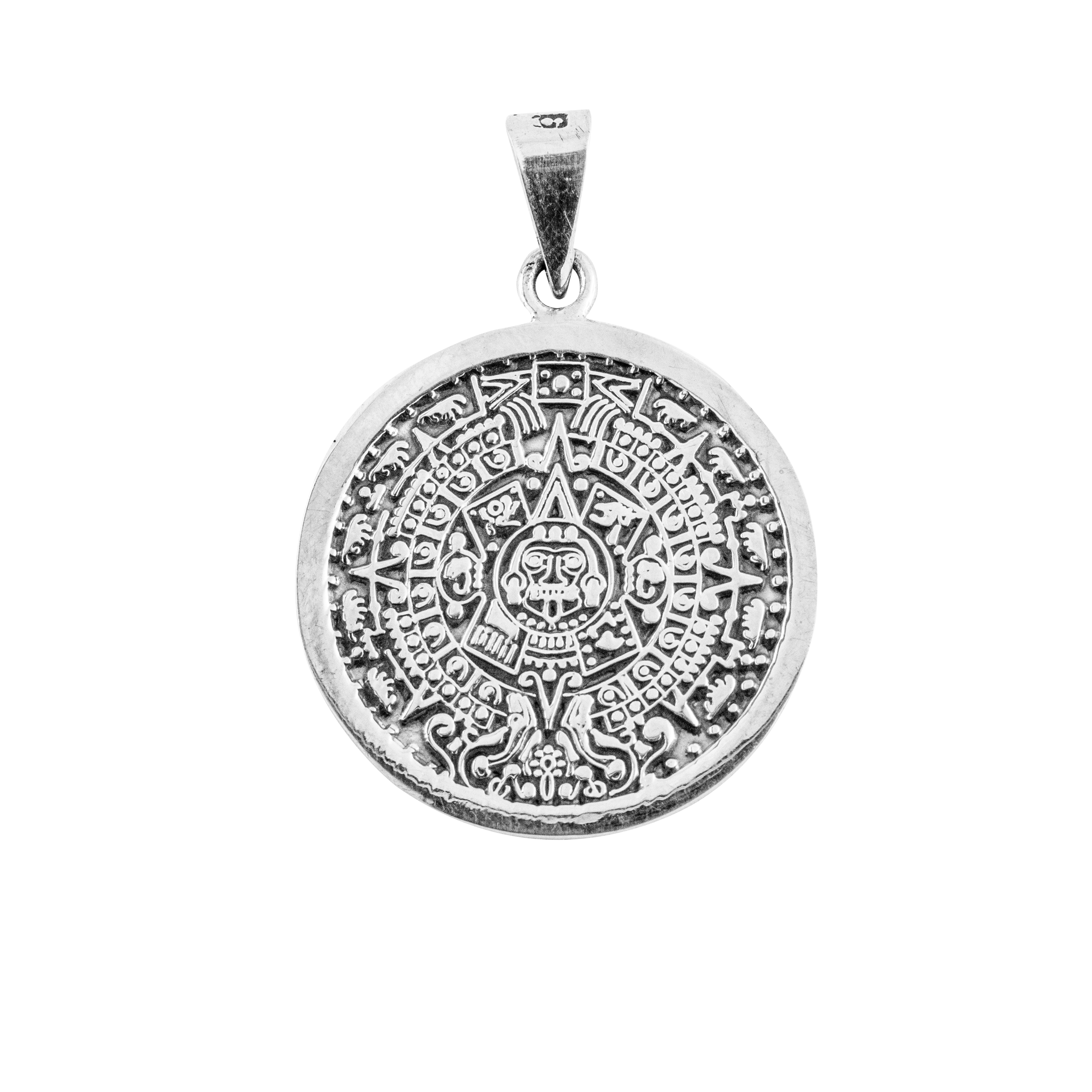 Dije De Plata Estrella De 12 Picos con cadena