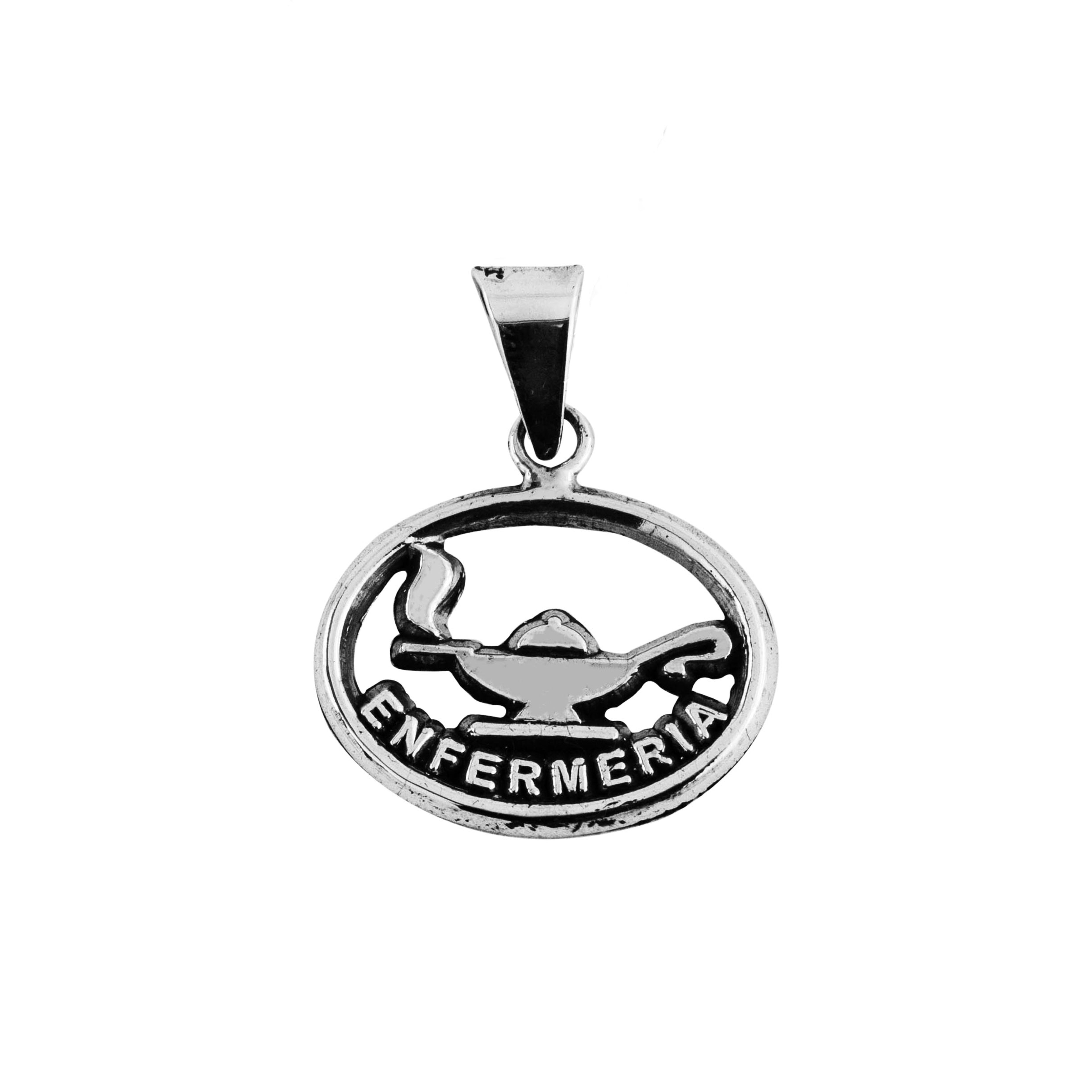 Dije De Plata 925 Simbolo De Enfermeria