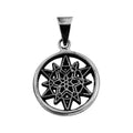 Dije De Plata Estrella De 12 Picos