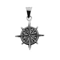 Dije De Plata Rosa De Los Vientos