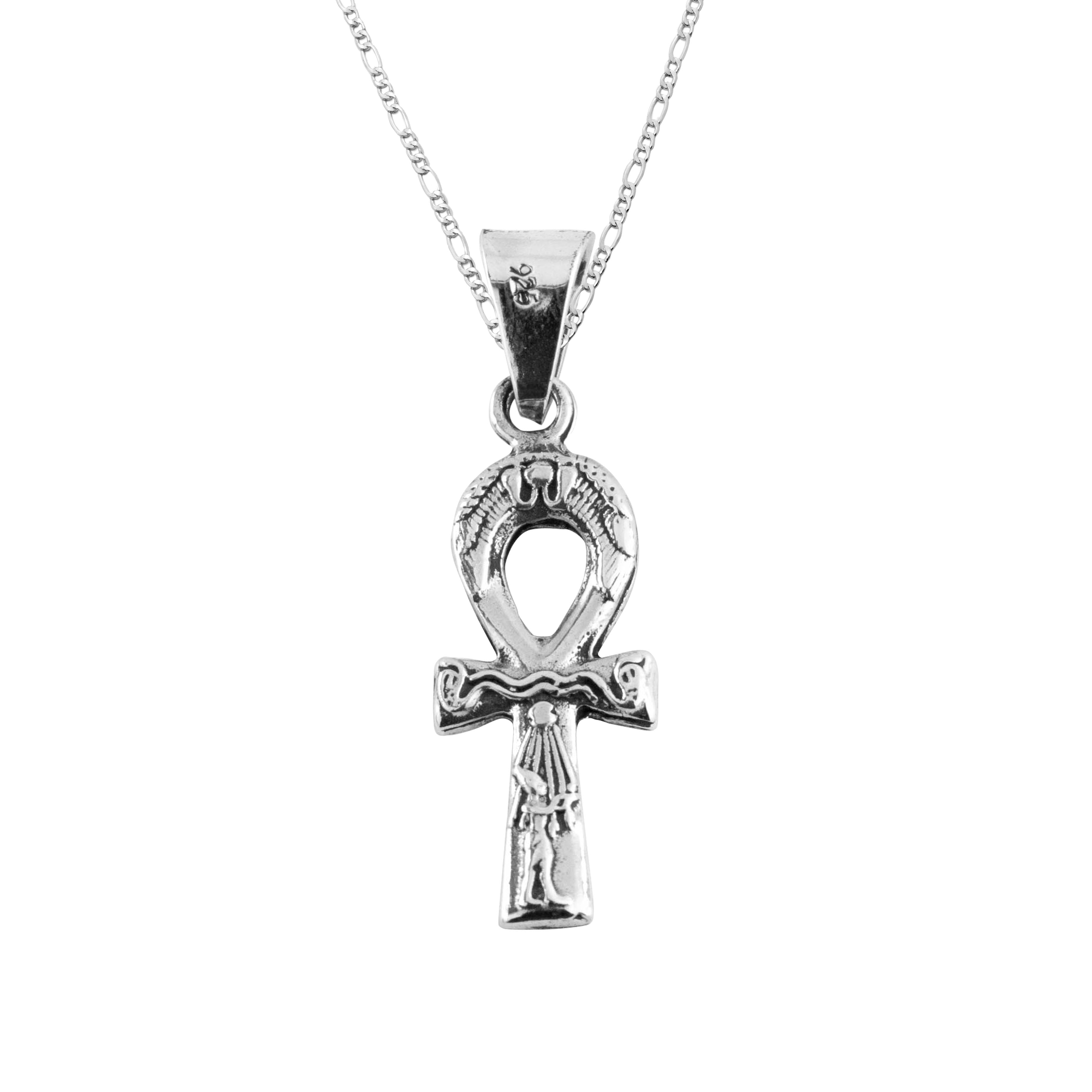 Dije De Plata .925 Cruz Egipcia con cadena