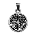 Dije De Plata Las Cuatro Estaciones De La Vida