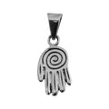 Dije De Plata Mano De Fatima Centro Del Universo