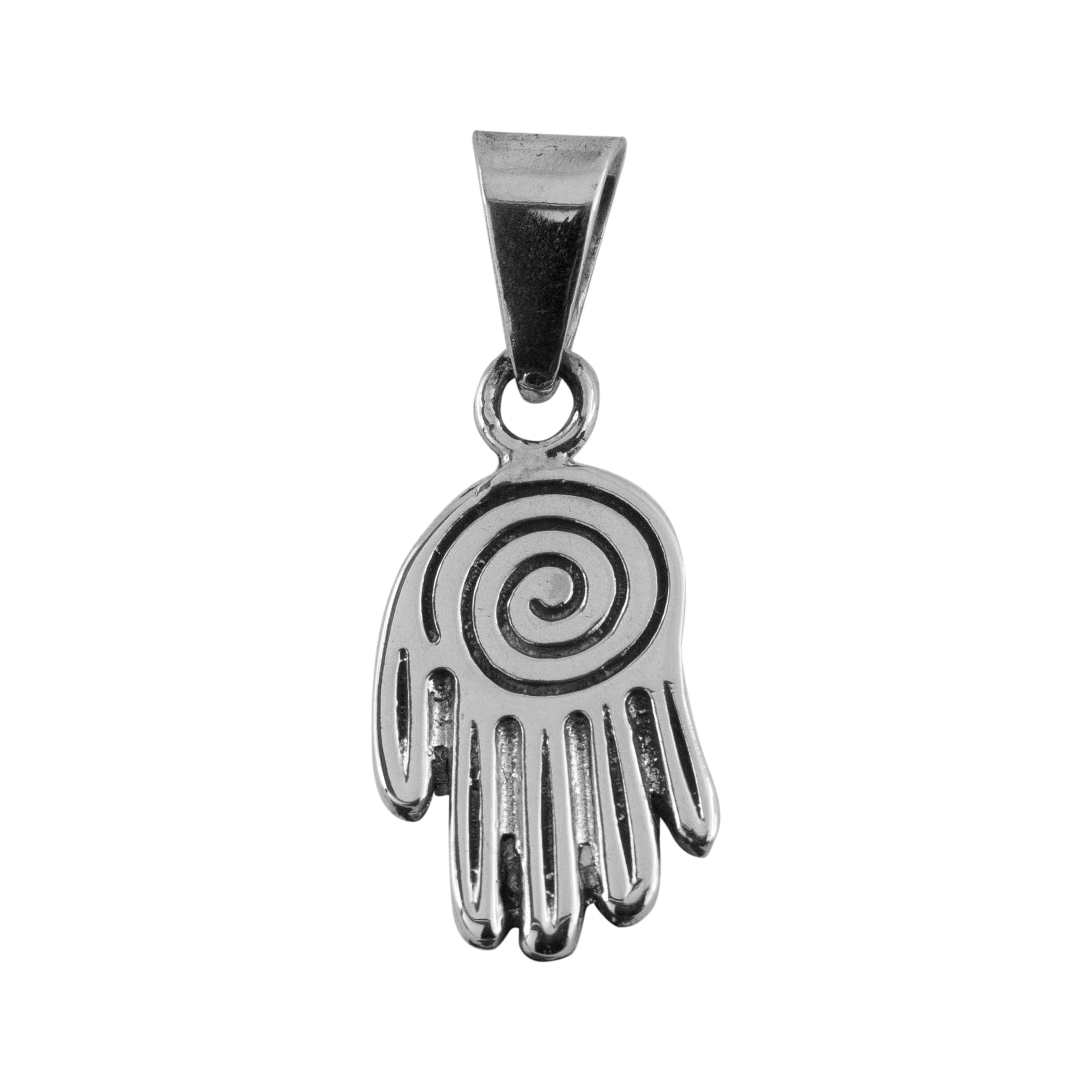 Dije De Plata Mano De Fatima Centro Del Universo